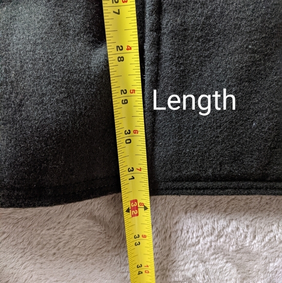 Vintage Dark Green Wool Double Breasted Pea Coat - Picture 11 of 13